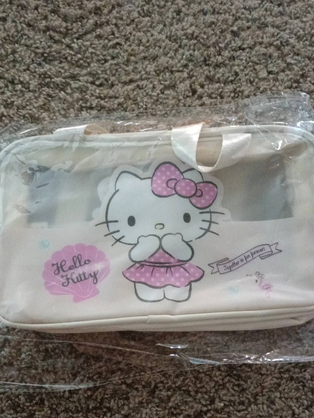 Hello Kitty Pink Kids Cosmetic & Accessory Bag
